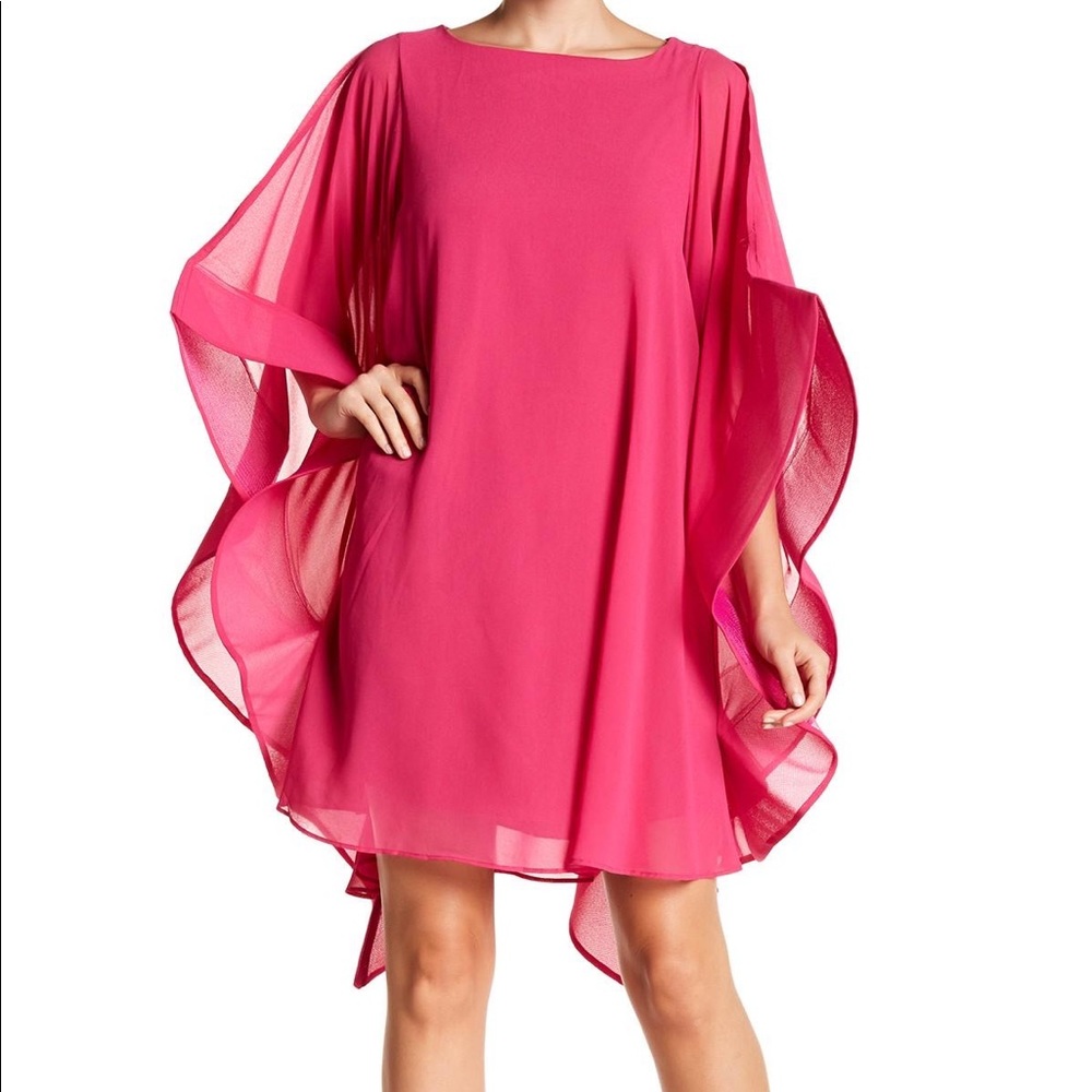 Beautiful Garcia Tunic Dress in Fuchsia. Incredible draped sleeves. Worn once.